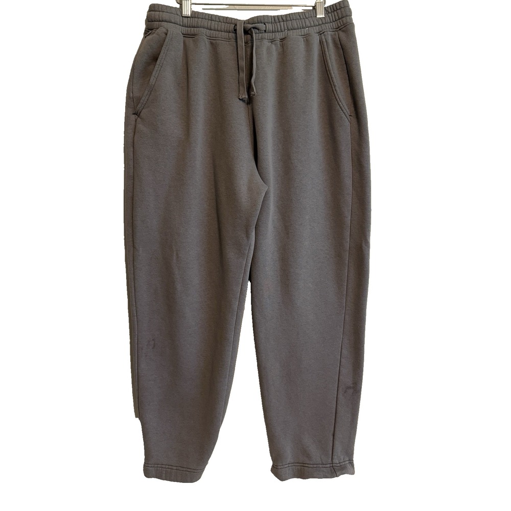 Hollister Mens Pull On Gray Drawstring Sweatpants Sz Large Athletic Athleisure